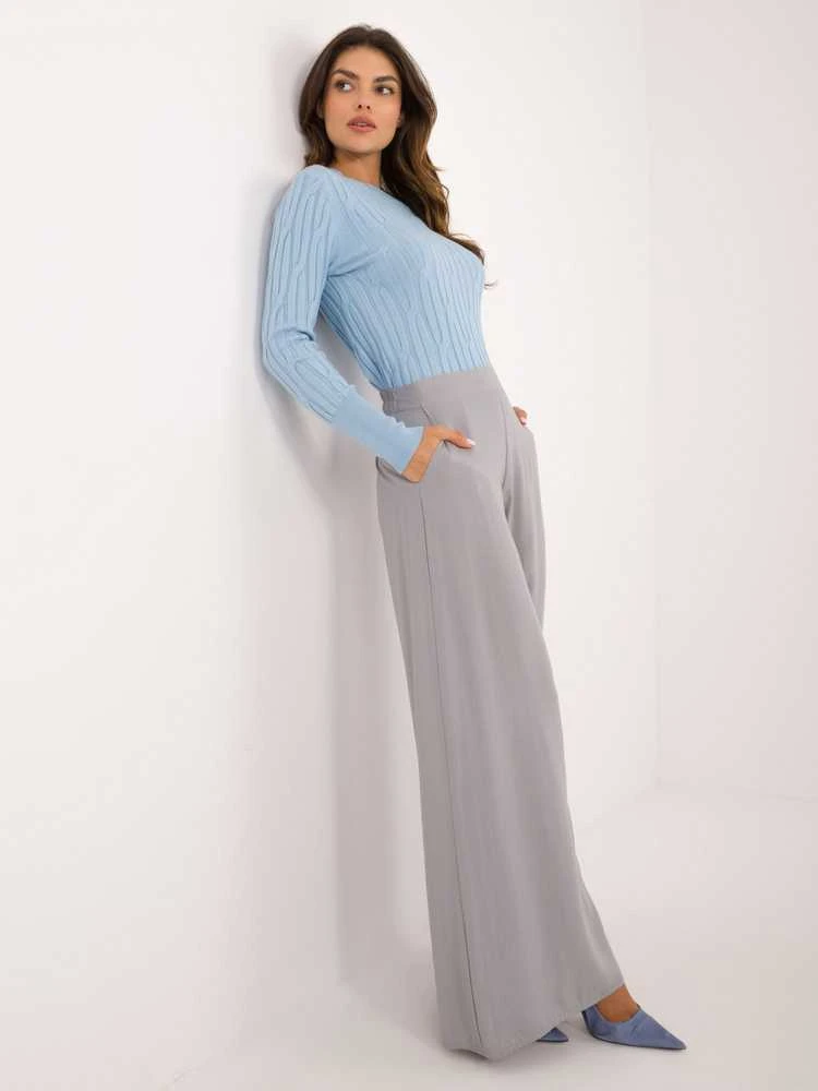 Wool Fashion Italia Megztinis-AT-SW-2338-2.00-šviesiai mėlynas