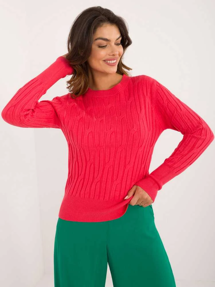 Wool Fashion Italia Megztinis-AT-SW-2338-2,61-koralas