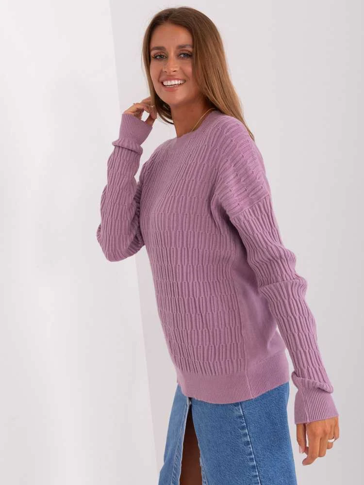 Wool Fashion Italia Megztinis-AT-SW-2338.14P-šviesiai violetinis