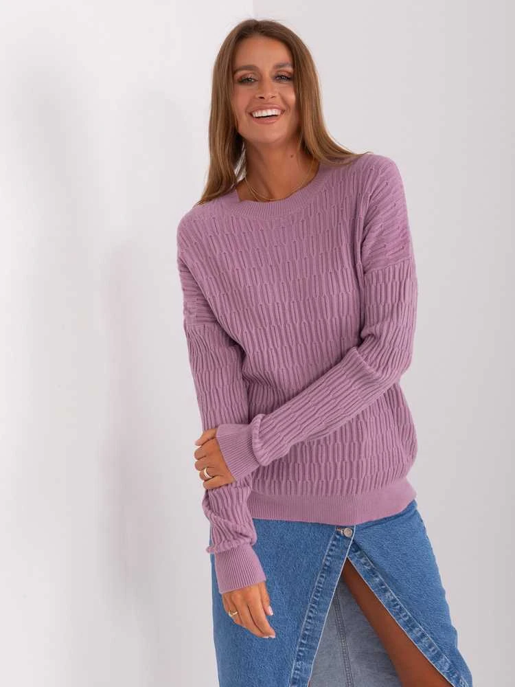 Wool Fashion Italia Megztinis-AT-SW-2338.14P-šviesiai violetinis