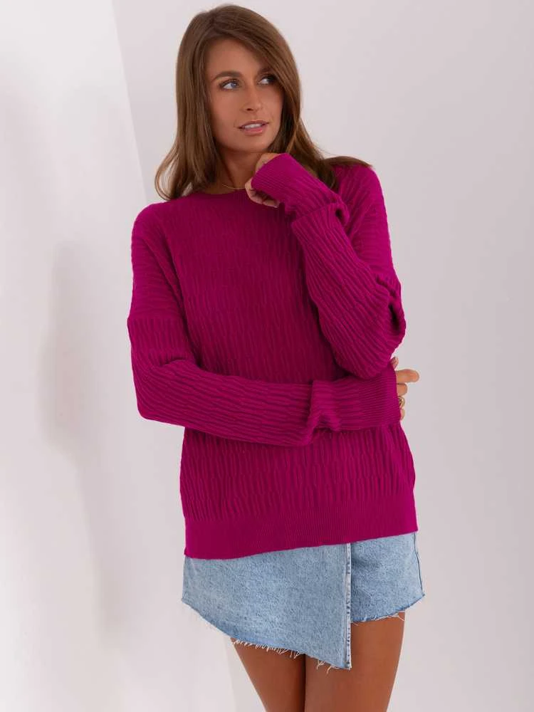 Wool Fashion Italia Megztinis-AT-SW-2338.14P-violetinė
