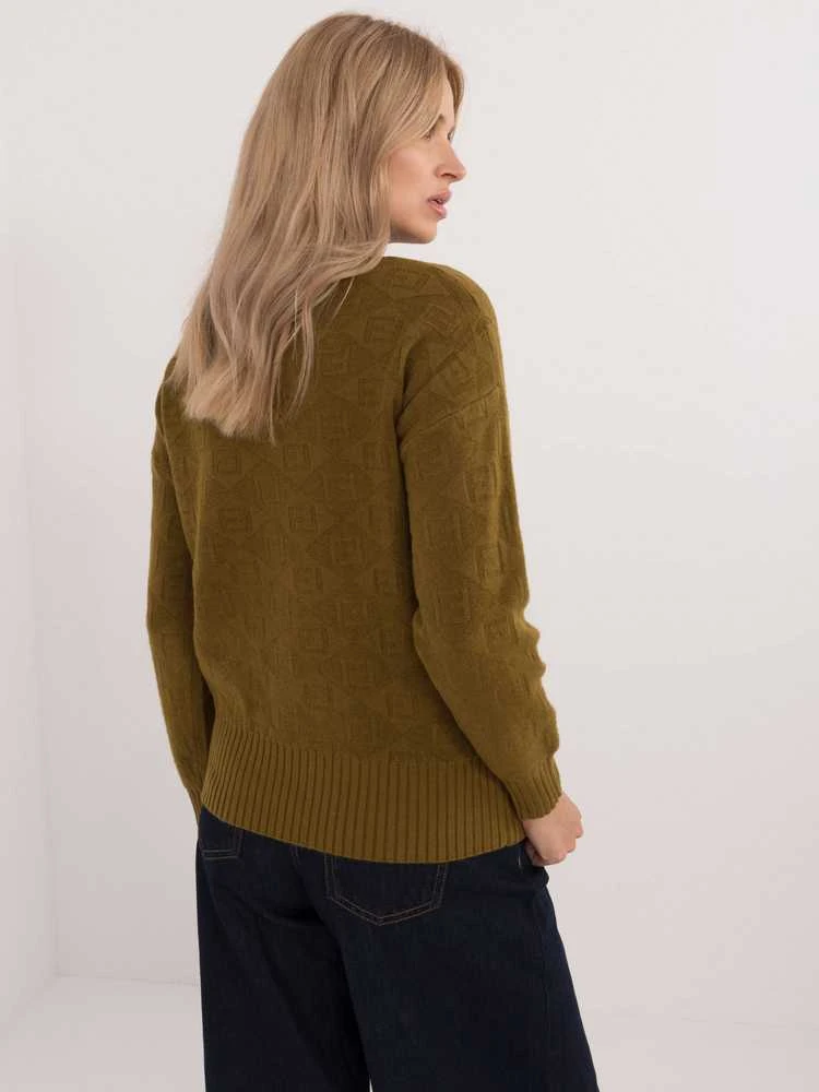 Wool Fashion Italia Megztinis-AT-SW-2339.54-alyvuogių