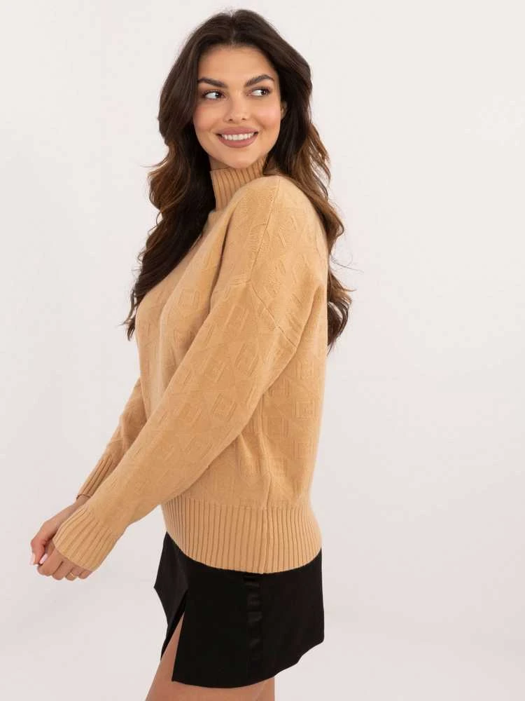 Wool Fashion Italia Megztinis-AT-SW-2339.54-camel