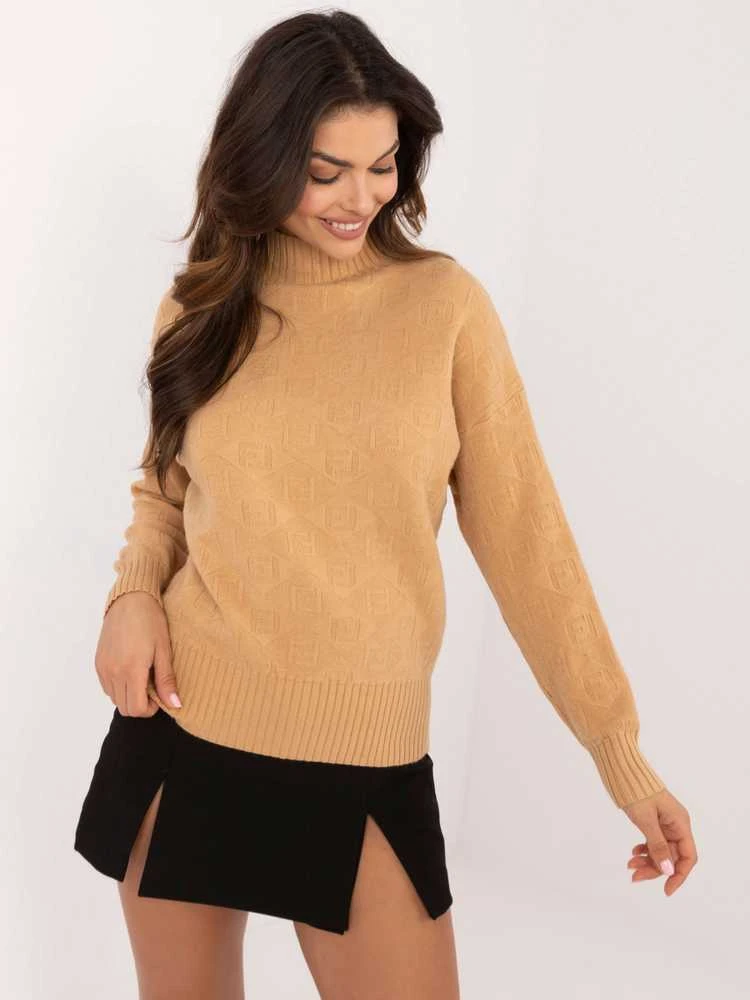 Wool Fashion Italia Megztinis-AT-SW-2339.54-camel