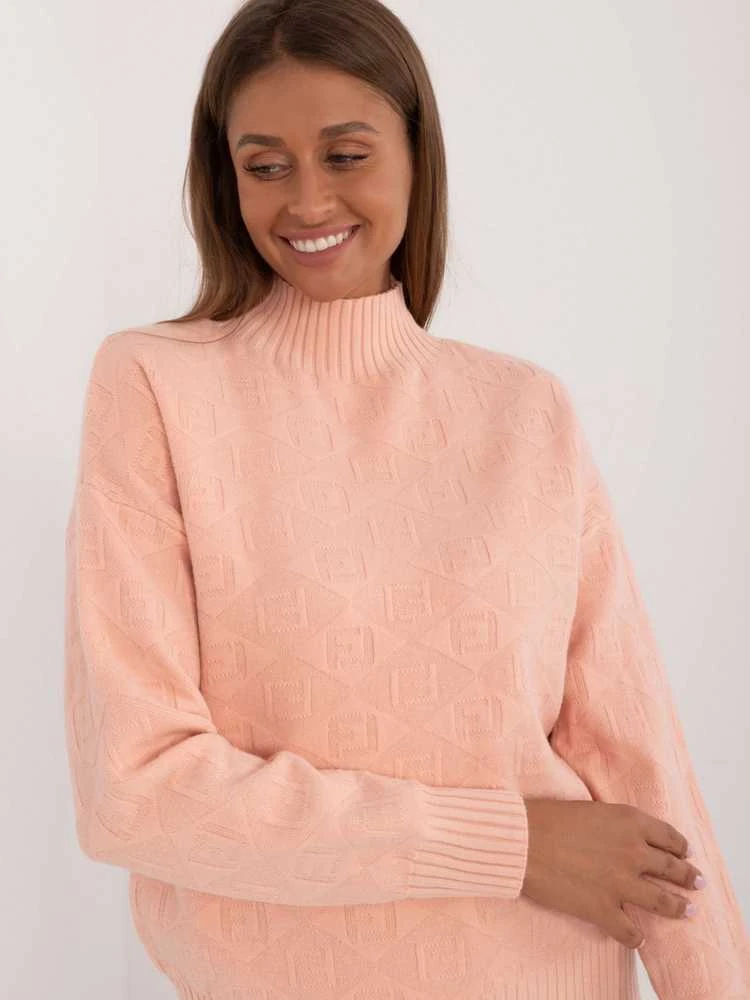 Wool Fashion Italia Megztinis-AT-SW-2339.54-persikas