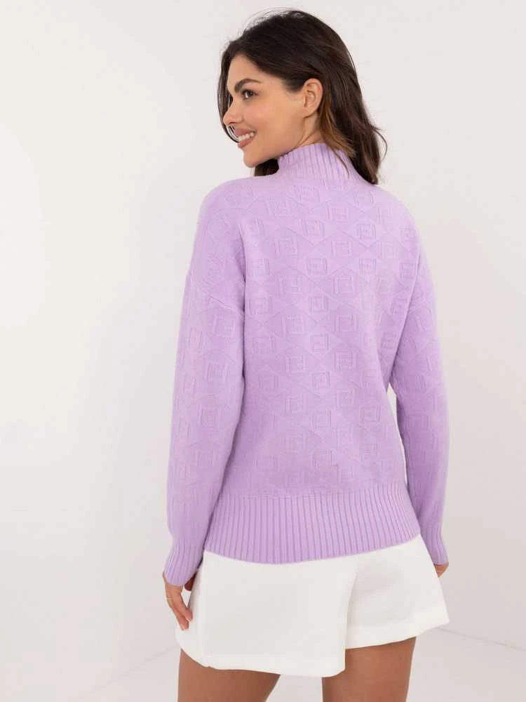 Wool Fashion Italia Megztinis-AT-SW-2339.54-šviesiai violetinis