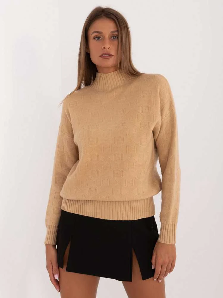 Wool Fashion Italia Megztinis-AT-SW-2339.54-šviesus kupranugaris