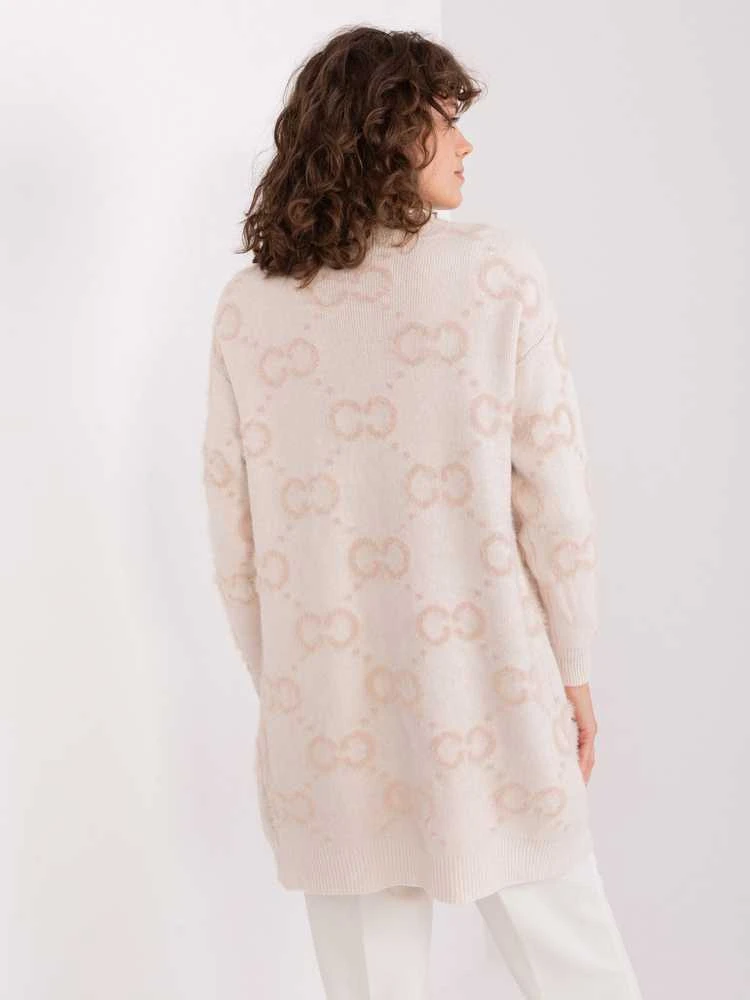 Wool Fashion Italia Megztinis-AT-SW-23401-A.39-smėlio spalvos