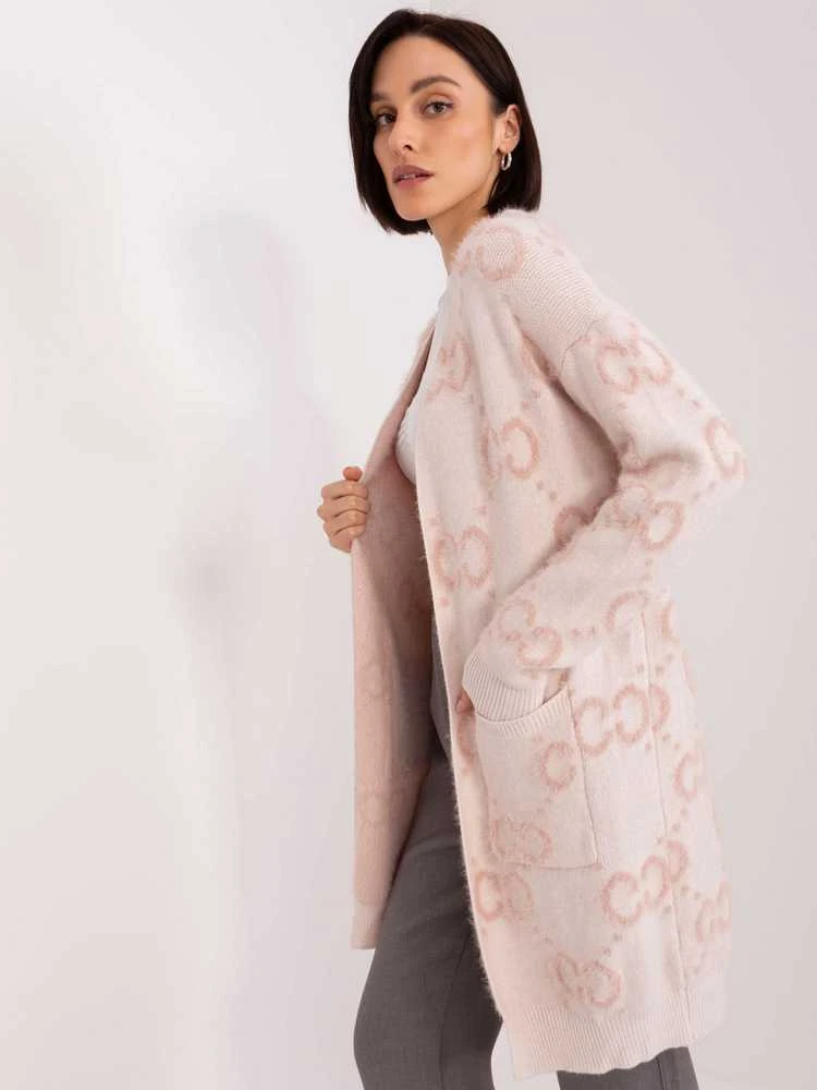 Wool Fashion Italia Megztinis-AT-SW-23401-A.86-šviesiai rožinis