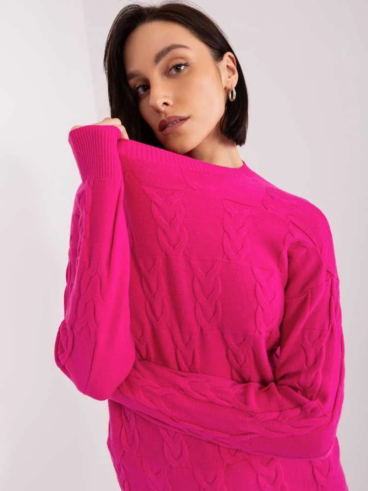 Wool Fashion Italia Megztinis-AT-SW-2340.10-fuksija