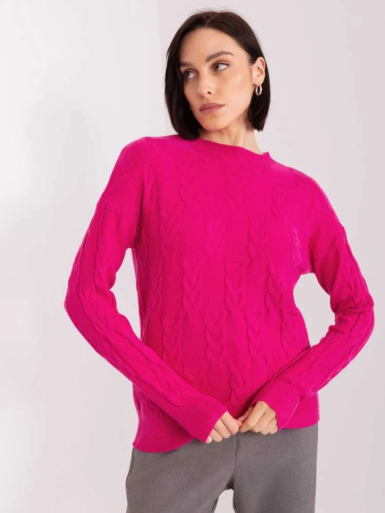 Wool Fashion Italia Megztinis-AT-SW-2340.10-fuksija