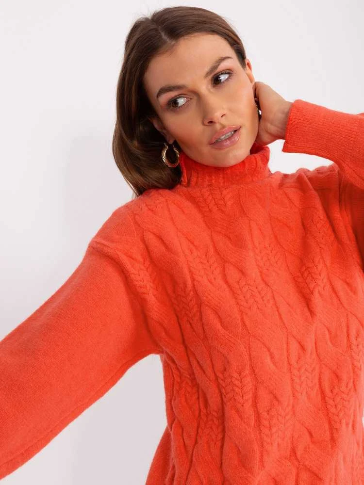 Wool Fashion Italia Megztinis-AT-SW-23401.97P-oranžinė