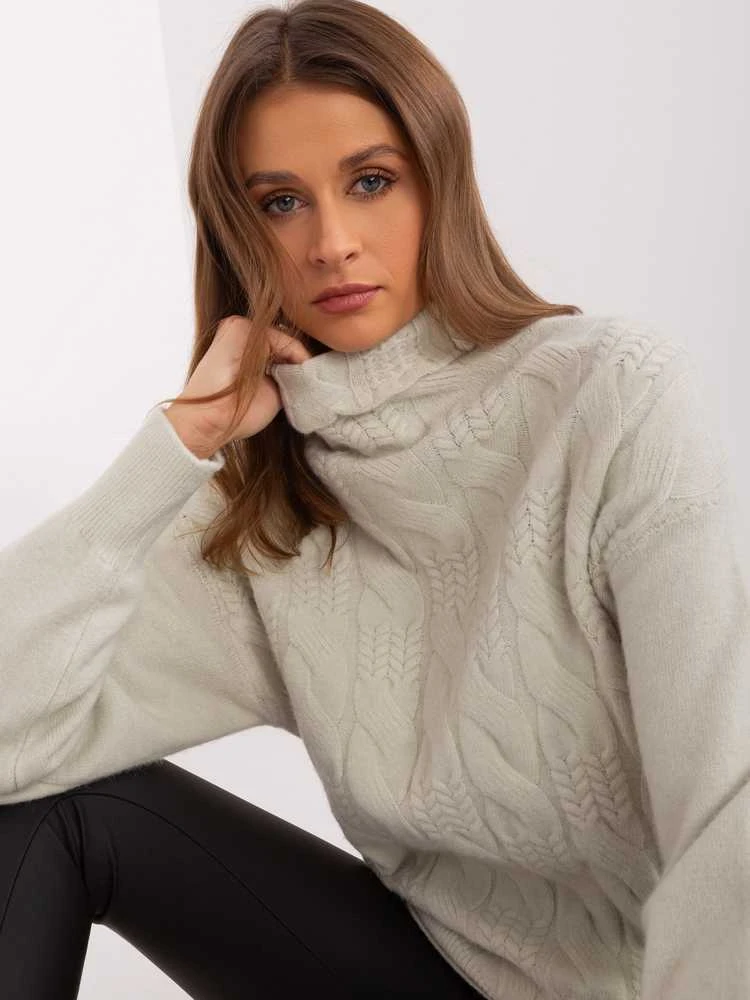 Wool Fashion Italia Megztinis-AT-SW-23401.97P-pistacijos