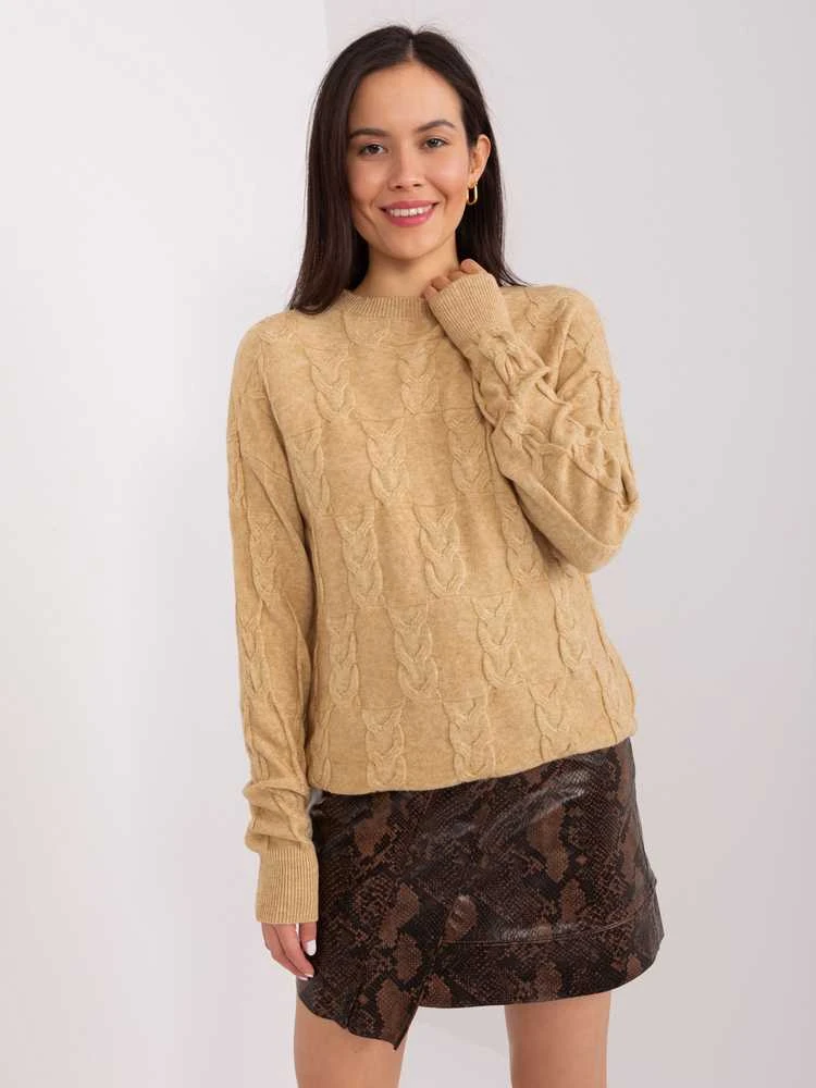 Wool Fashion Italia Megztinis-AT-SW-2340.22-camel