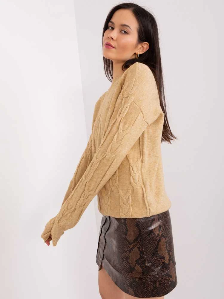 Wool Fashion Italia Megztinis-AT-SW-2340.22-camel