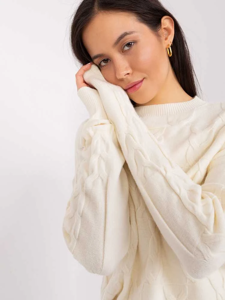 Wool Fashion Italia Megztinis-AT-SW-2340.22-ekru