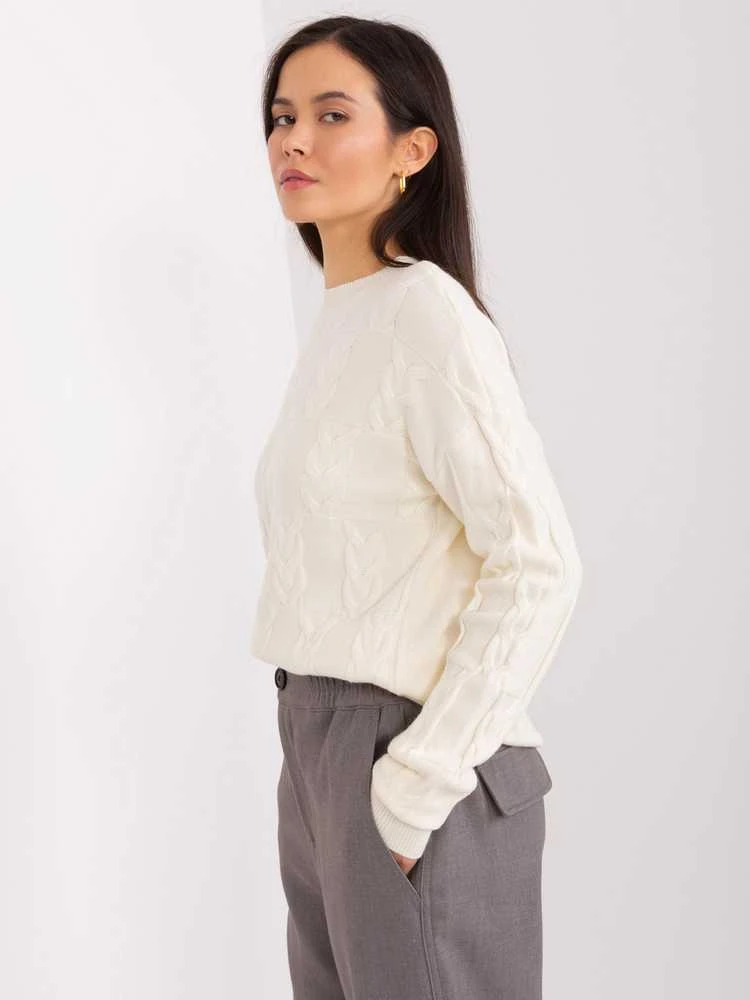 Wool Fashion Italia Megztinis-AT-SW-2340.22-ekru