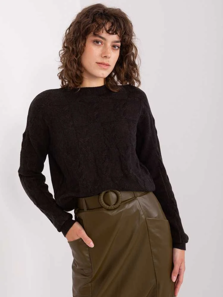 Wool Fashion Italia Megztinis-AT-SW-2340.22-juodas