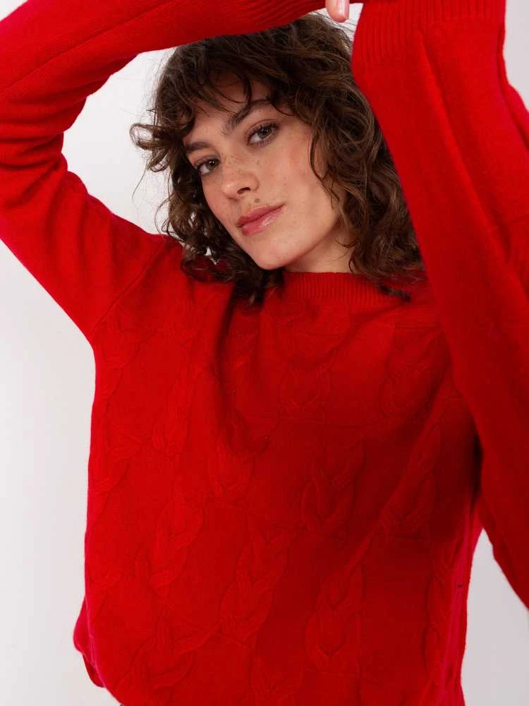 Wool Fashion Italia Megztinis-AT-SW-2340.22-raudonas