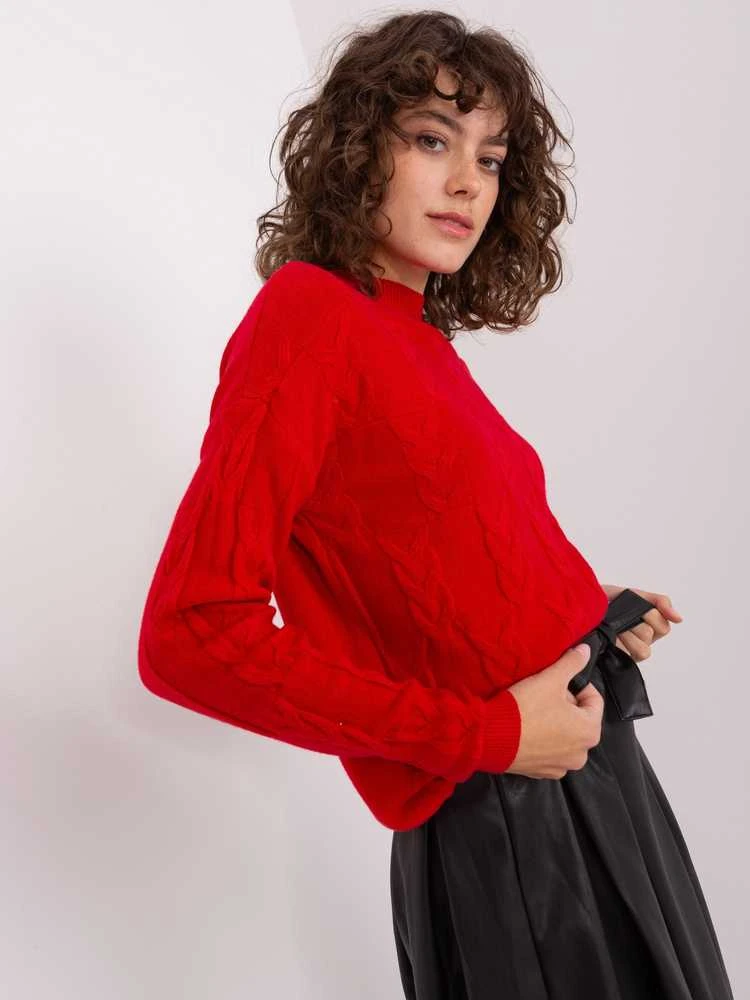 Wool Fashion Italia Megztinis-AT-SW-2340.22-raudonas