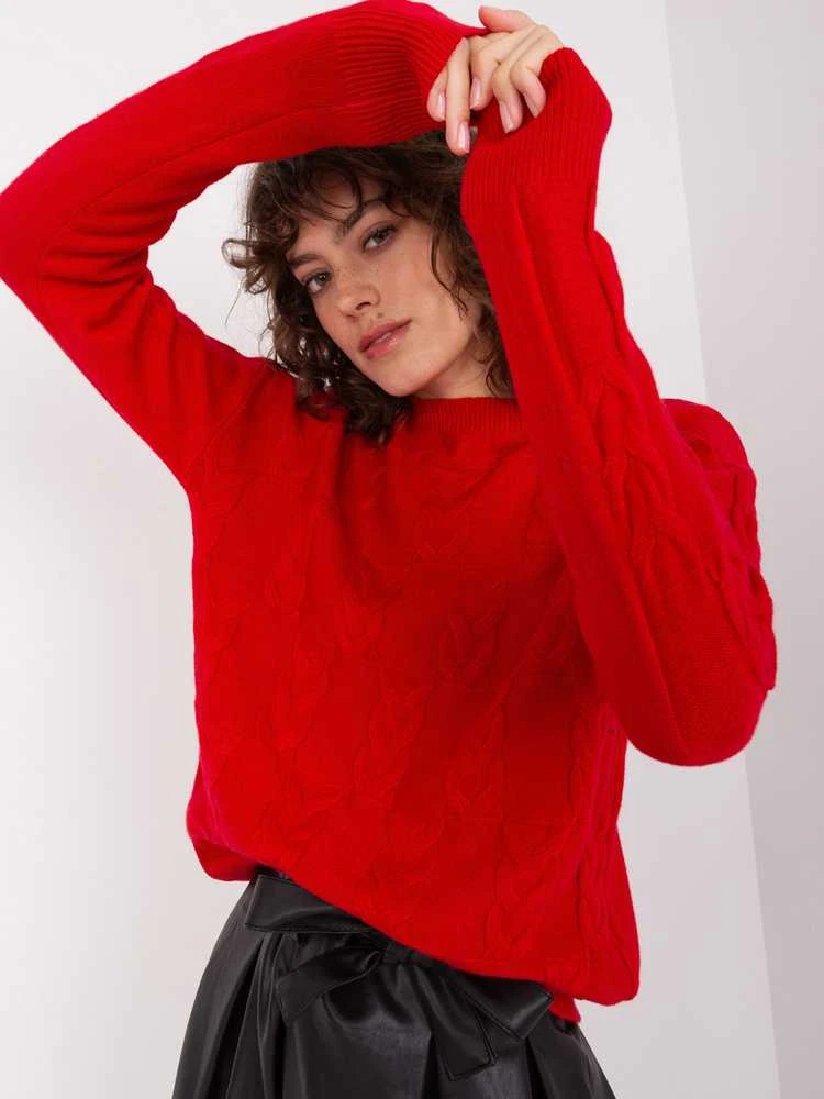 Wool Fashion Italia Megztinis-AT-SW-2340.22-raudonas