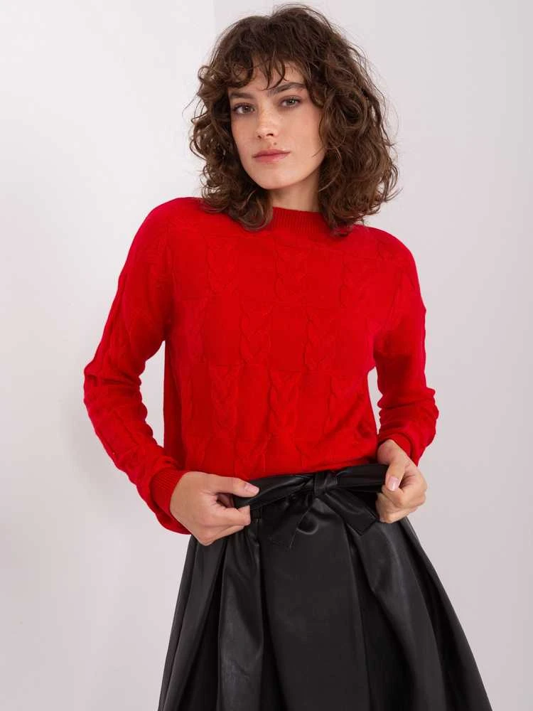 Wool Fashion Italia Megztinis-AT-SW-2340.22-raudonas
