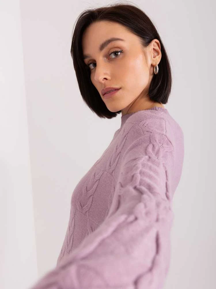 Wool Fashion Italia Megztinis-AT-SW-2340.43-violetinė