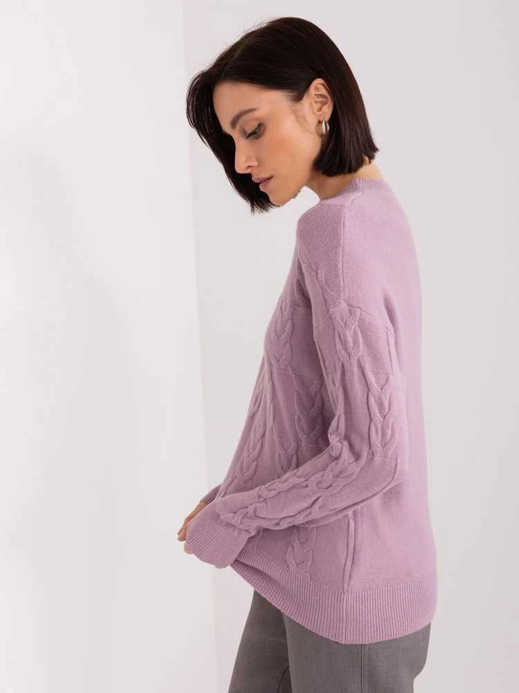 Wool Fashion Italia Megztinis-AT-SW-2340.43-violetinė