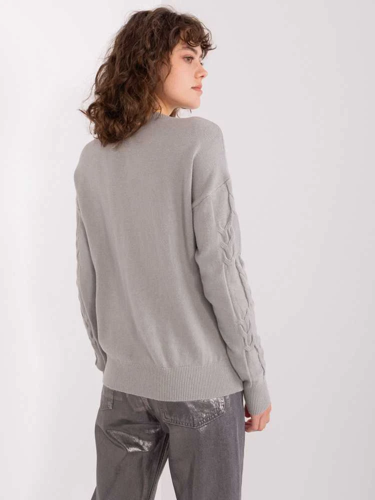 Wool Fashion Italia Megztinis-AT-SW-2340.80-pilkas