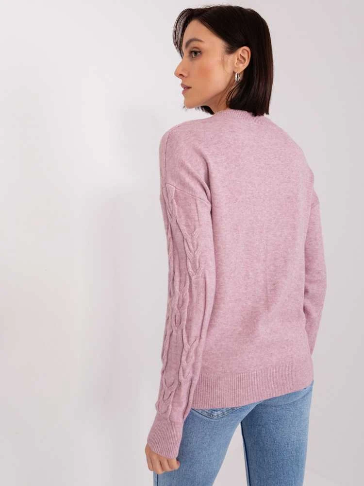 Wool Fashion Italia Megztinis-AT-SW-2340.80-šviesiai violetinis