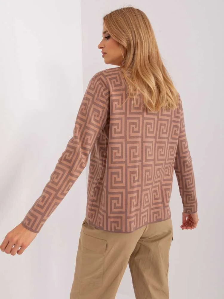 Wool Fashion Italia Megztinis-AT-SW-2341.00P-šviesiai rudas
