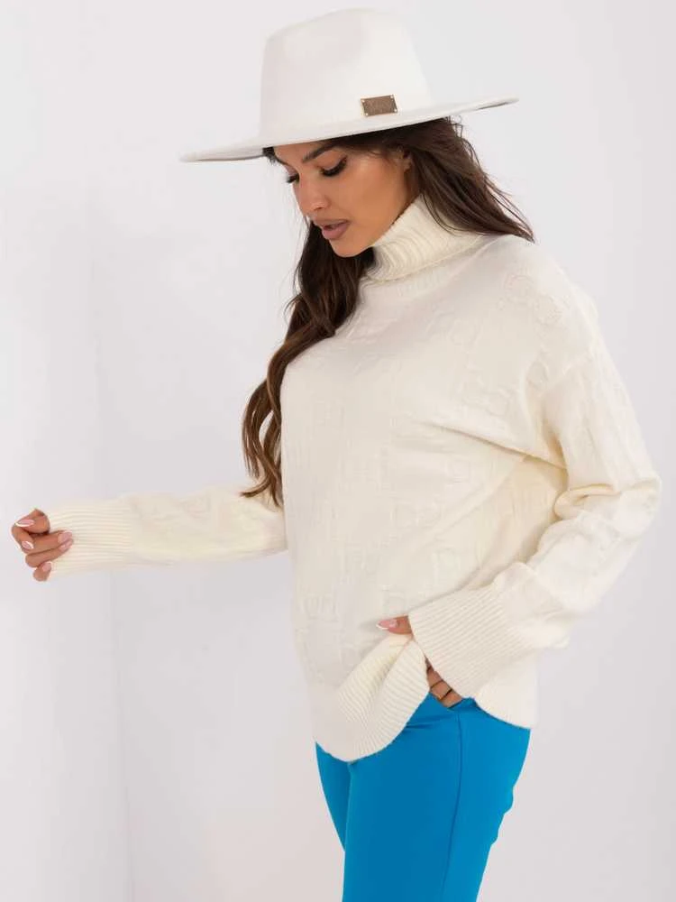 Wool Fashion Italia Megztinis-AT-SW-2342-1,35-ekru