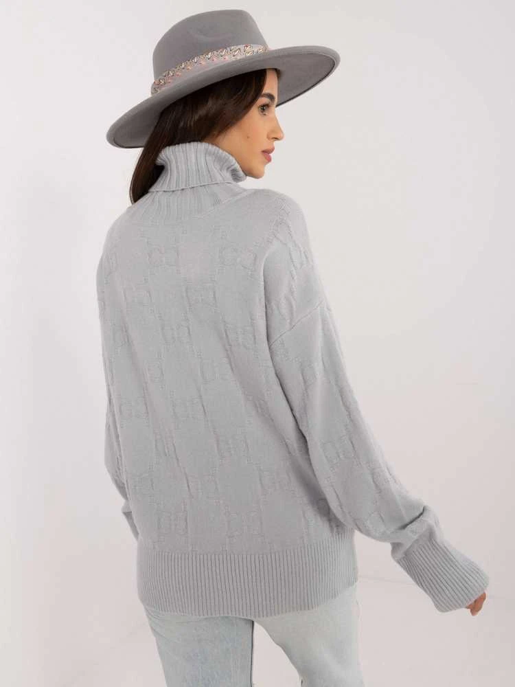 Wool Fashion Italia Megztinis-AT-SW-2342-1,35-pilkas