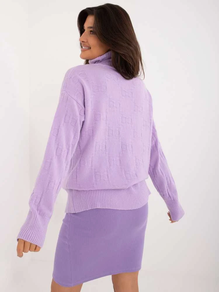 Wool Fashion Italia Megztinis-AT-SW-2342-1,35-šviesiai violetinis