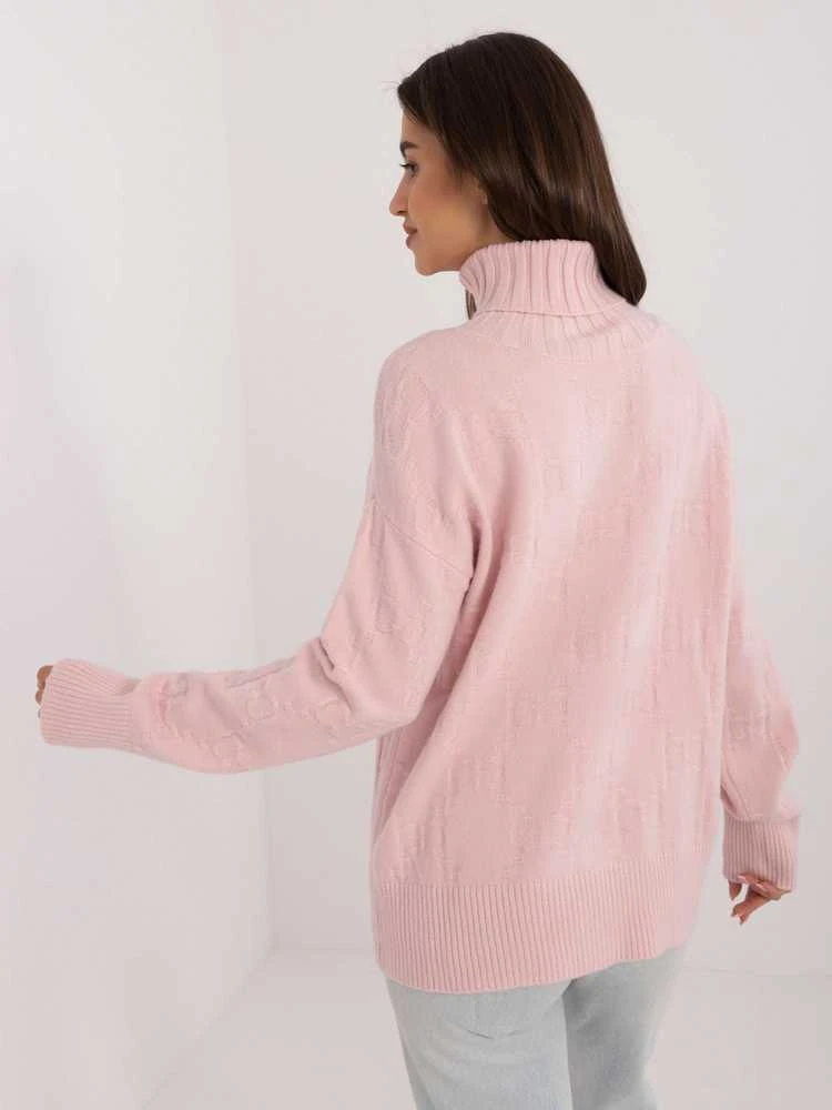 Wool Fashion Italia Megztinis-AT-SW-2342-1,35-šviesiai rožinis