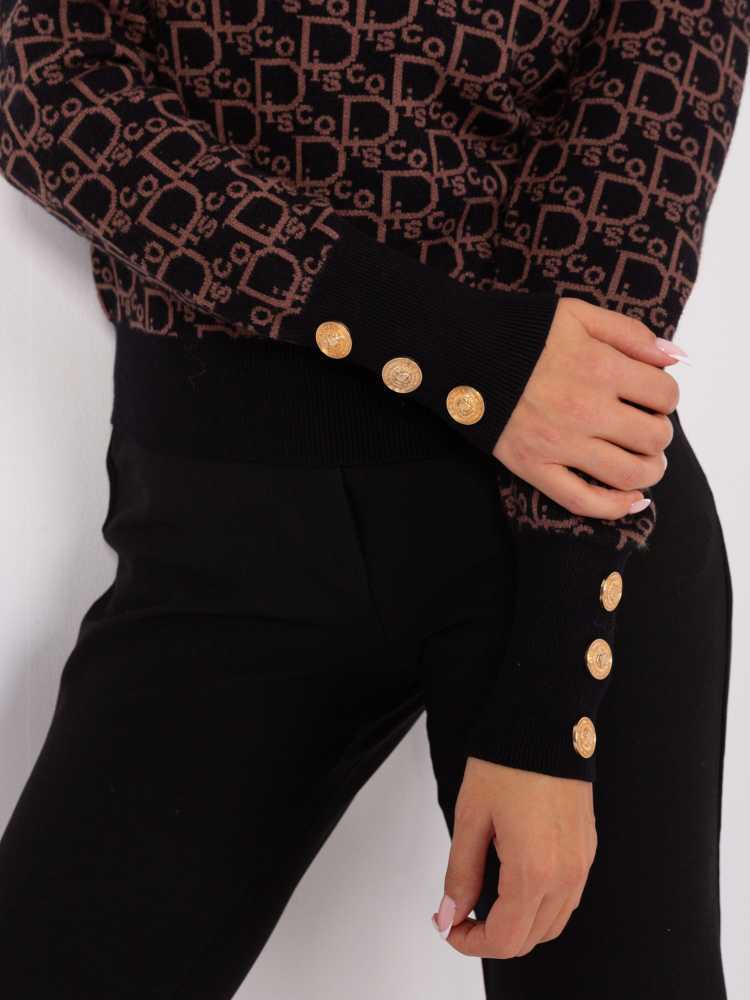 Wool Fashion Italia Megztinis-AT-SW-2342.46P-juodas