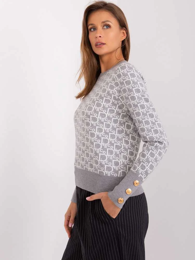 Wool Fashion Italia Megztinis-AT-SW-2342.46P-pilkas