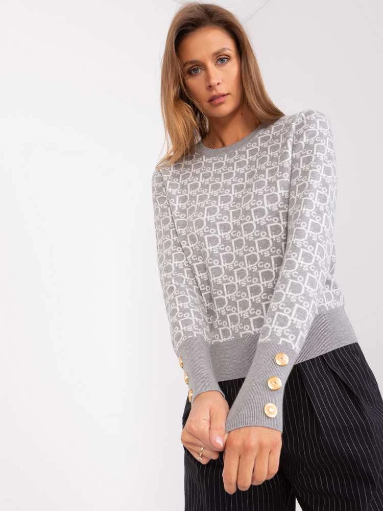 Wool Fashion Italia Megztinis-AT-SW-2342.46P-pilkas