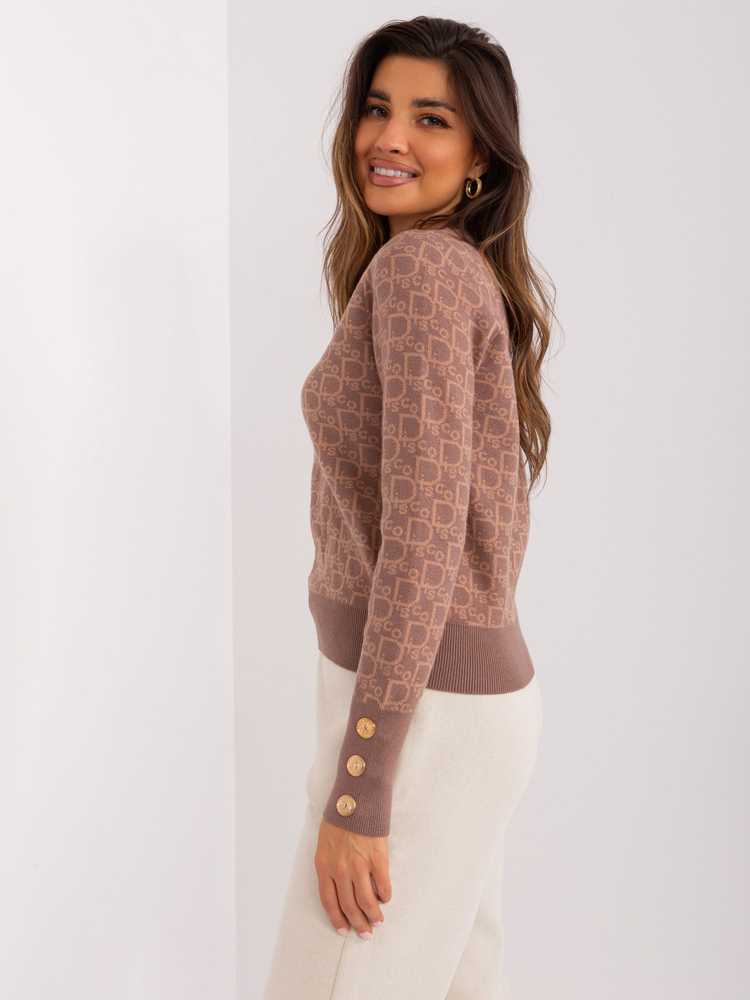 Wool Fashion Italia Megztinis-AT-SW-2342.46P-šviesiai rudas