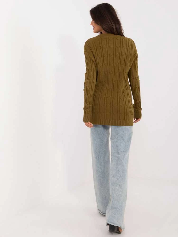 Wool Fashion Italia Megztinis-AT-SW-2343.88-alyvuogių