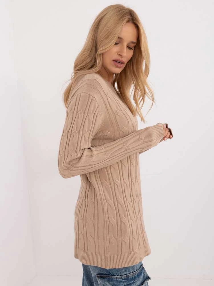 Wool Fashion Italia Megztinis-AT-SW-2343.88-camel
