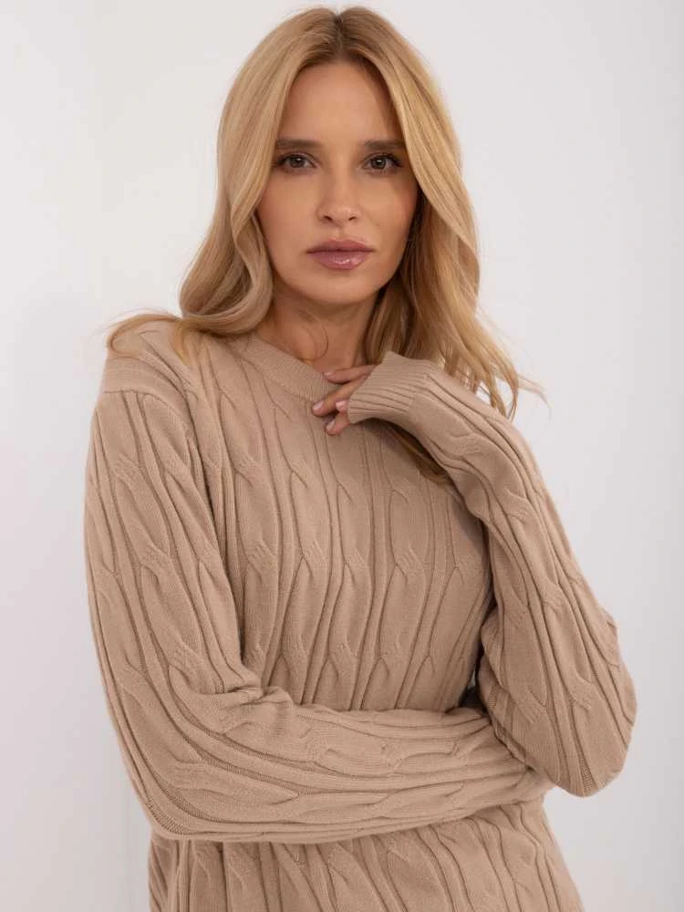 Wool Fashion Italia Megztinis-AT-SW-2343.88-camel