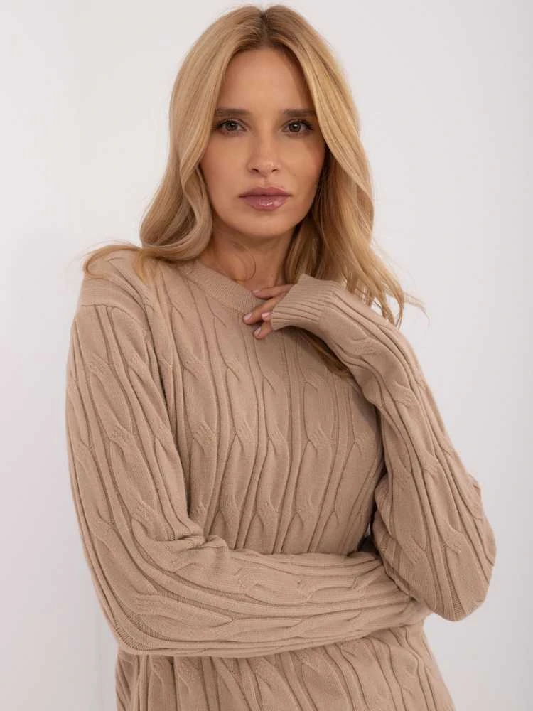Wool Fashion Italia Megztinis-AT-SW-2343.88-camel