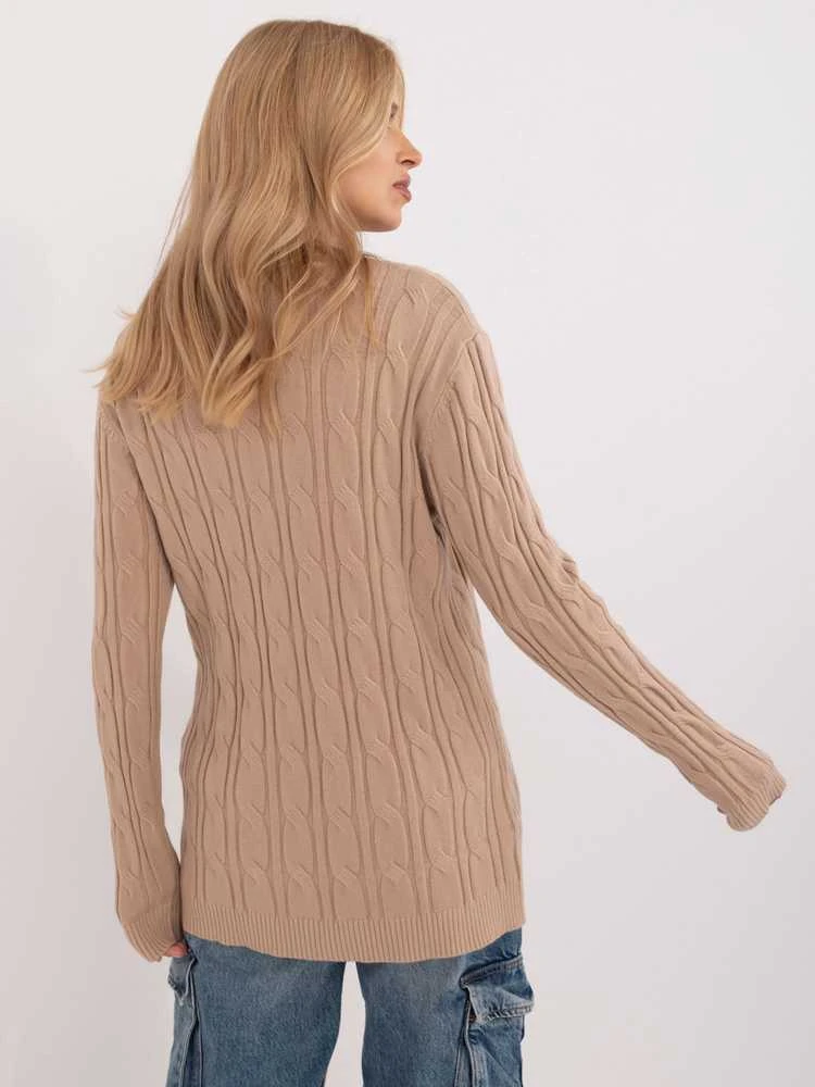 Wool Fashion Italia Megztinis-AT-SW-2343.88-camel