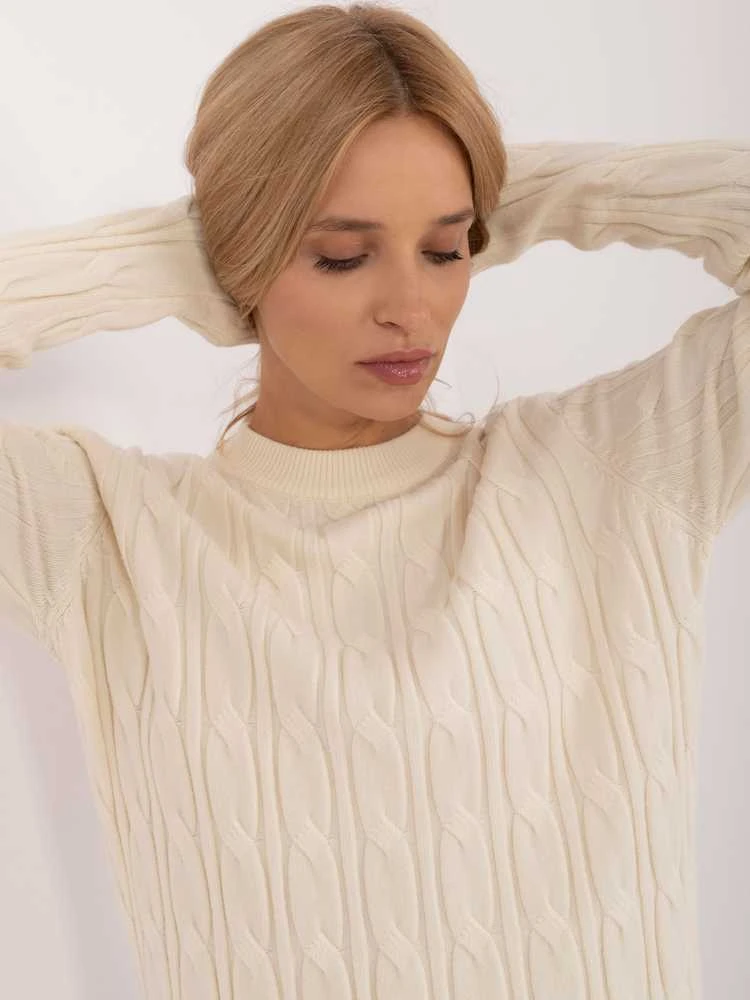 Wool Fashion Italia Megztinis-AT-SW-2343.88-ekru