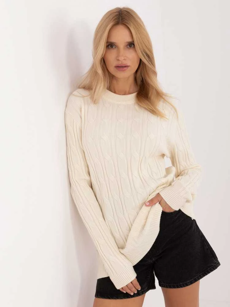 Wool Fashion Italia Megztinis-AT-SW-2343.88-ekru