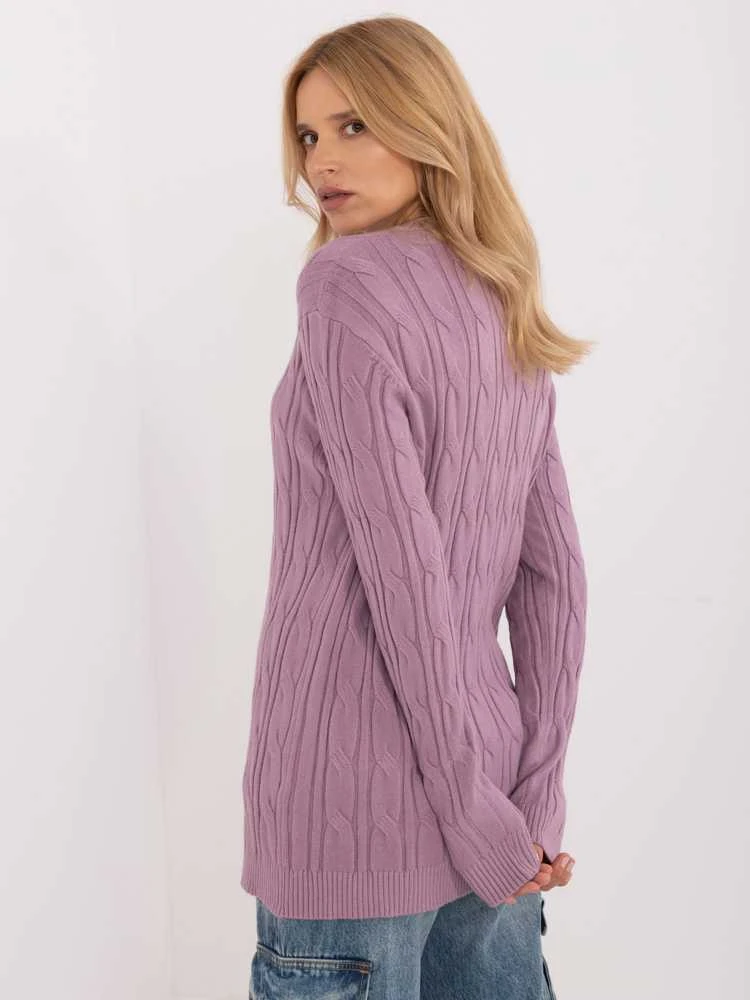 Wool Fashion Italia Megztinis-AT-SW-2343.88-violetinė