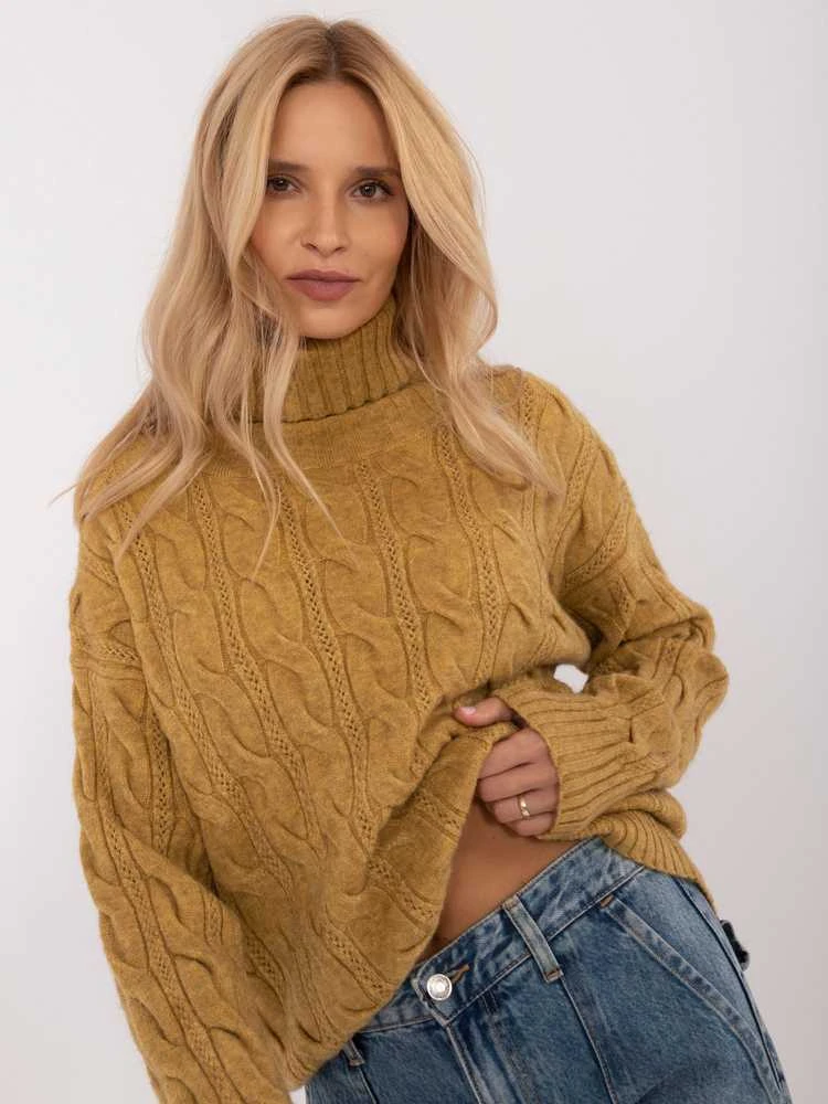 Wool Fashion Italia Megztinis-AT-SW-23445.00-alyvuogių
