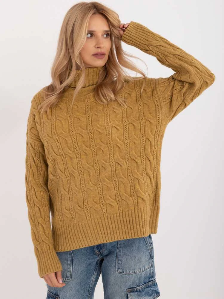 Wool Fashion Italia Megztinis-AT-SW-23445.00-alyvuogių