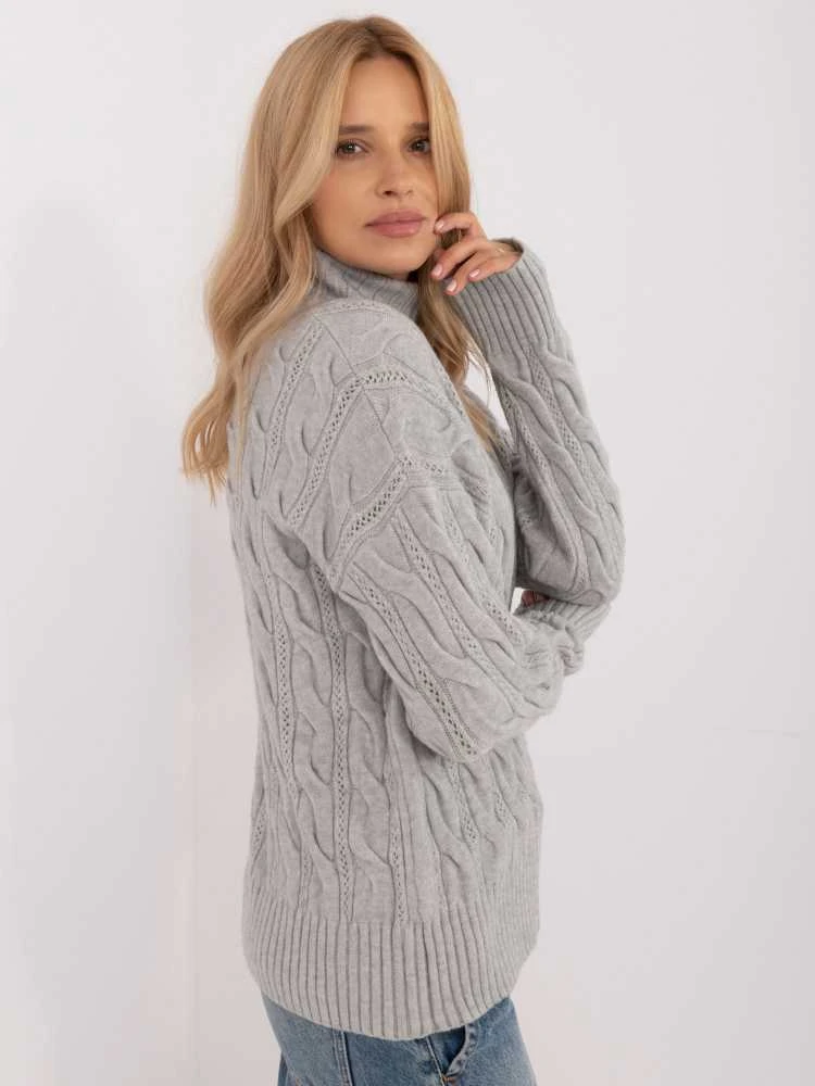 Wool Fashion Italia Megztinis-AT-SW-23445.00-pilkas